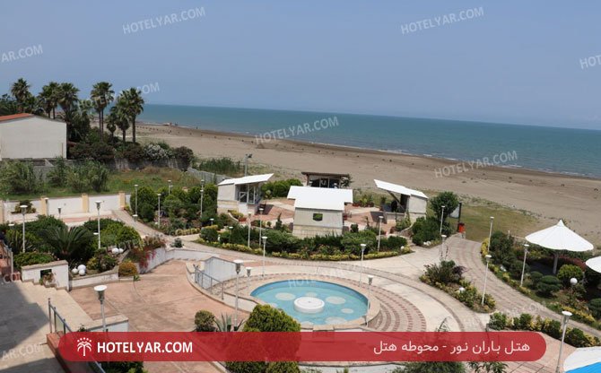 باران نور محوطه هتل 2